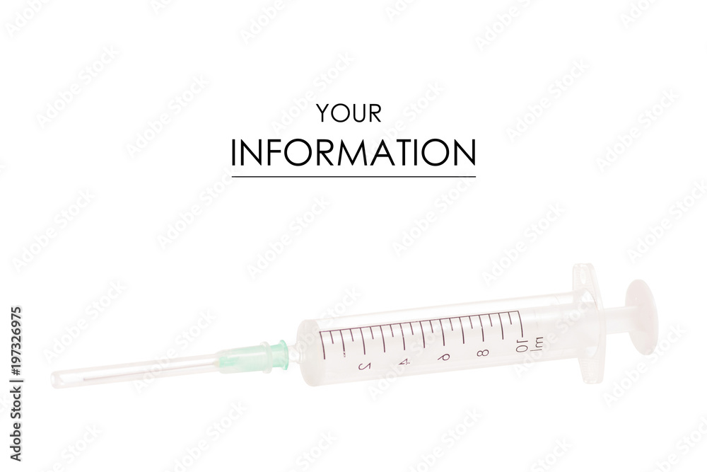 Syringe medicine pattern Syringe medicine pattern