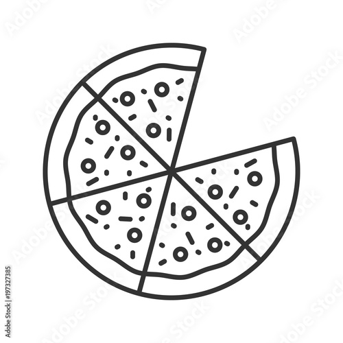 Pizza linear icon