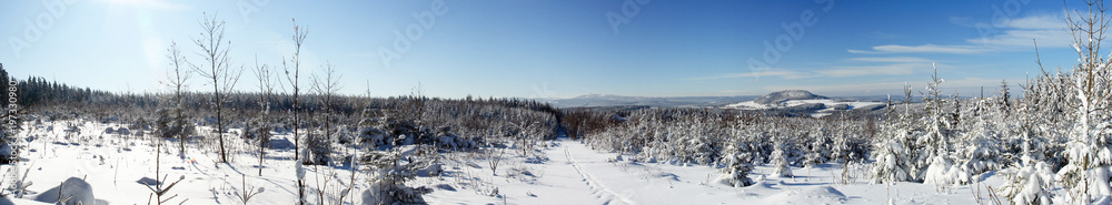 Winterpanorama Erzgebirge