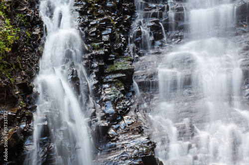 Waterfall Huk in the Carpathian mountains