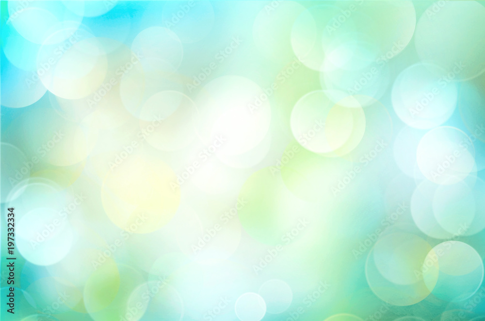 Fototapeta premium Green blue blurred background.