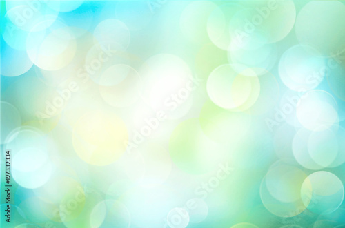 Green blue blurred background.