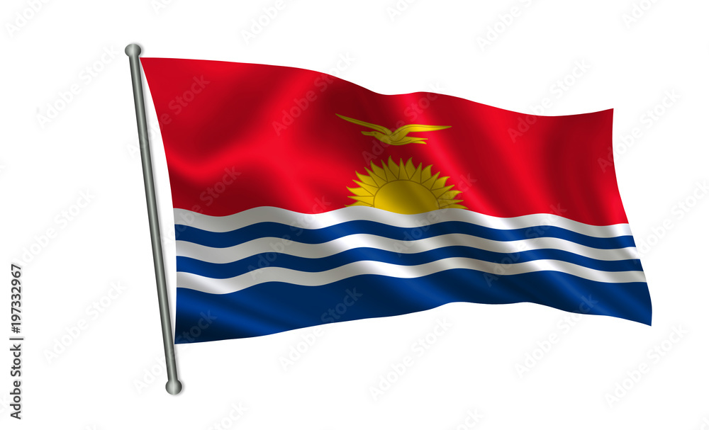 Kiribati flag. A series of Kiribati flag. A series of