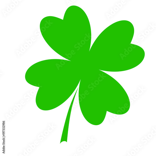 Four leaf clover, vector illustration 