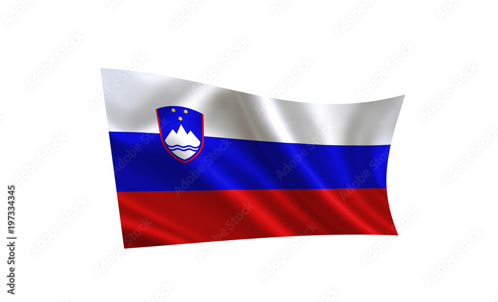 Slovenia flag. A series of 