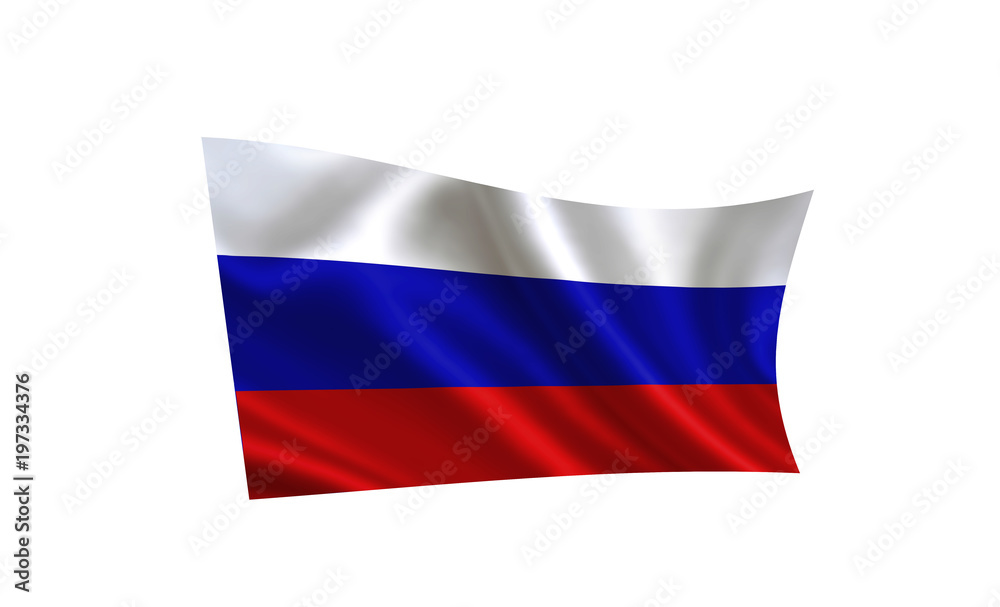 Fototapeta premium Russia flag. A series of 
