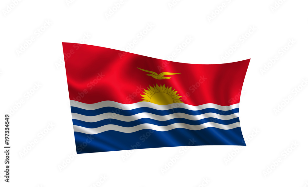 Kiribati flag. A series of Kiribati flag. A series of