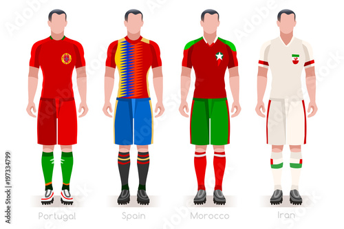 World Cup Group B Jerseys Kit