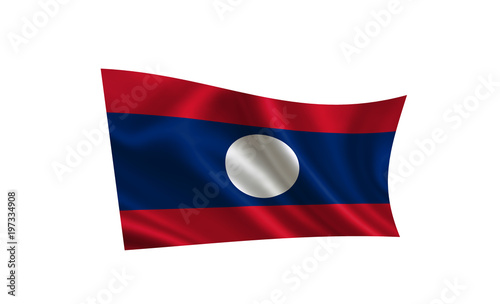 Free Download Laos flag. A series of 