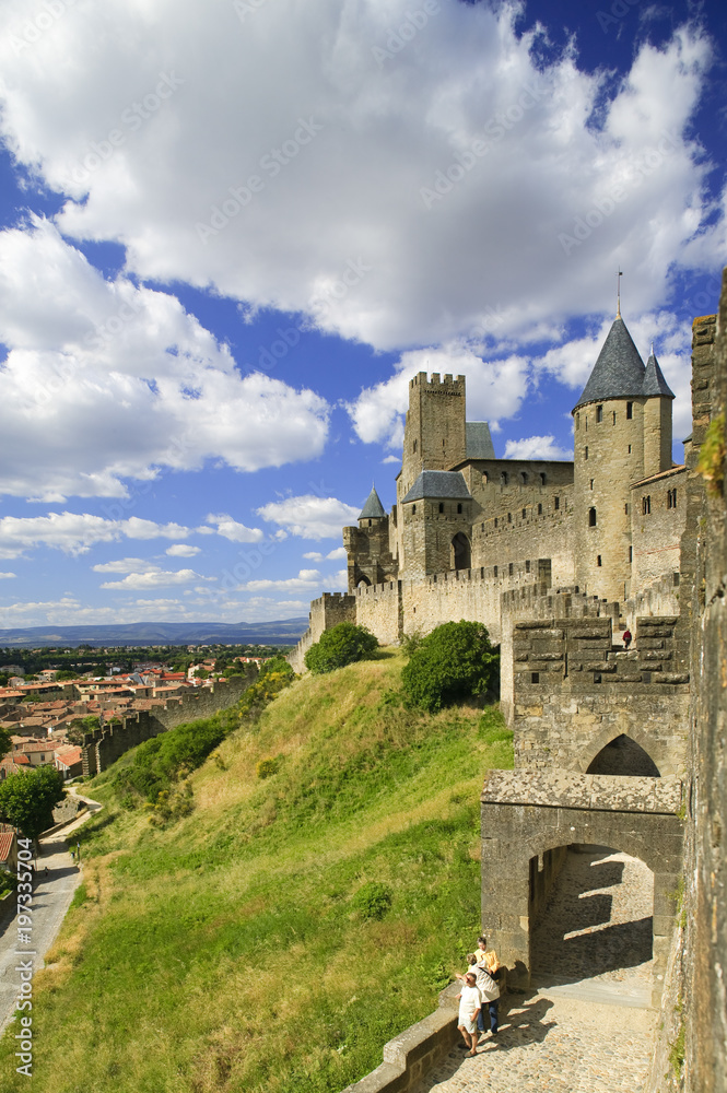 La Cite Carcassonne Aude Languedoc-Roussillon  France