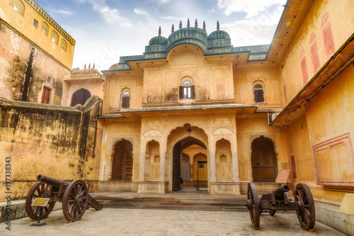 Nahargarh Fort Jaipur Rajasthan architectural structure. photo
