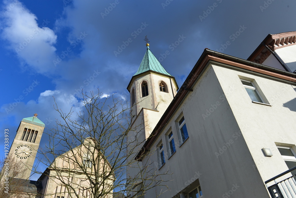 Fototapeta premium Altstadt Hockenheim im Rhein-Neckar-Kreis 