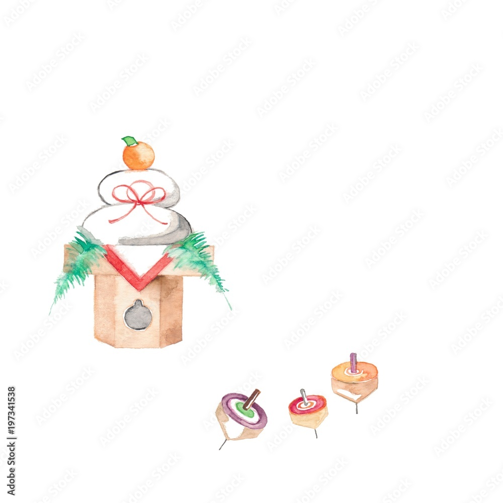 季節素材 1月 鏡餅stock Illustration Adobe Stock