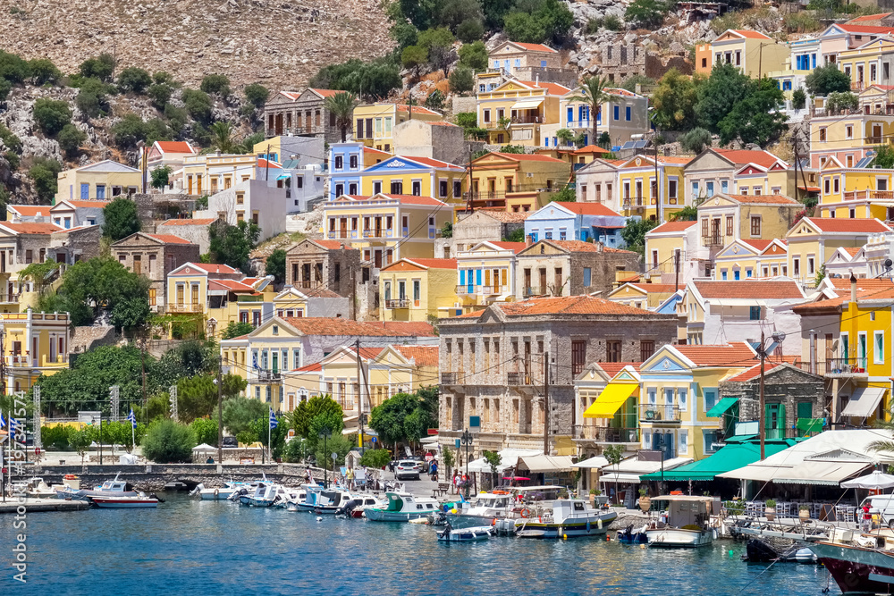 Symi waterfront. Greece