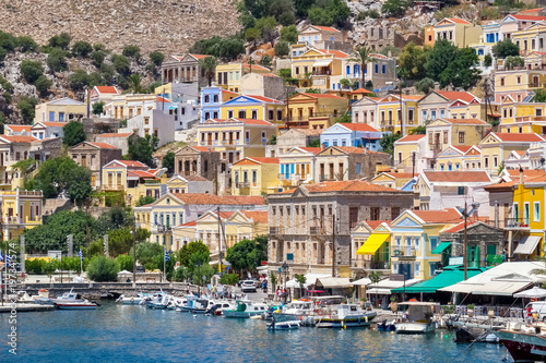 Symi waterfront. Greece