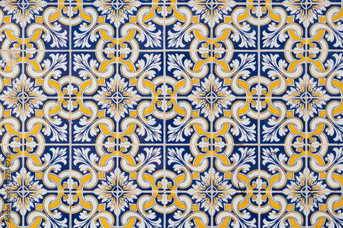 Ceramic tiles Azulejo. Portugal