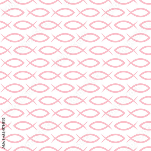 Seamless Pattern Fishes Rose