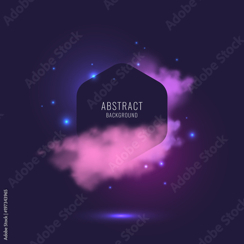Abstract background with dynamic particles.