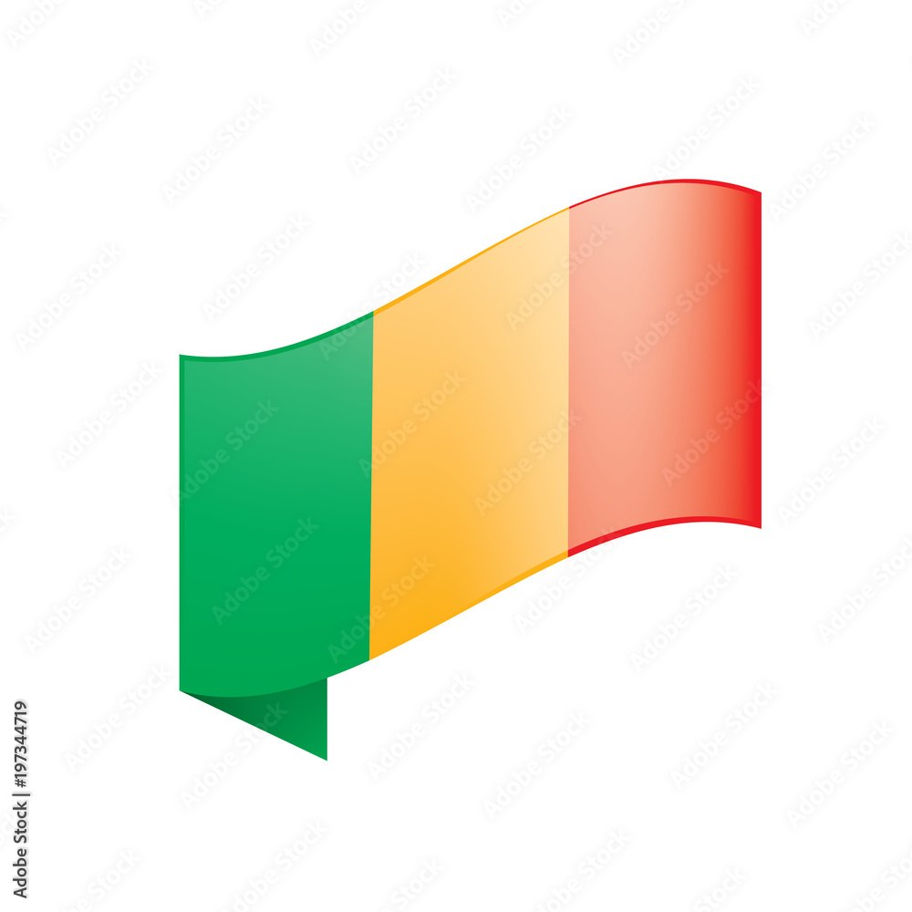 Fototapeta premium Mali flag. Vector