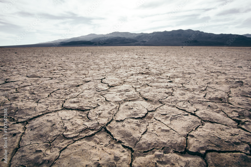 Extremly dry soil in the Desert 