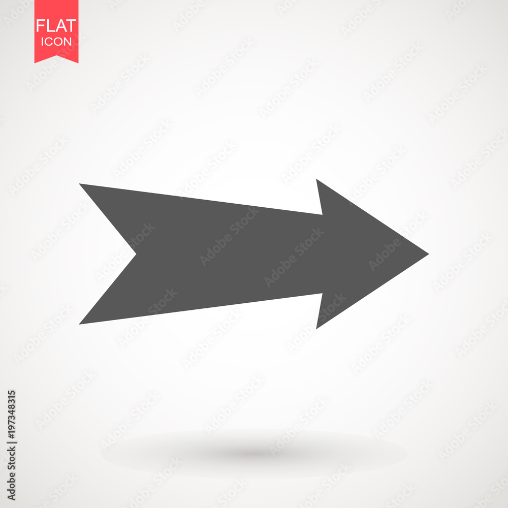 Arrow Icon in trendy flat style isolated on grey background. Arrow symbol for your web site design, logo, app, UI. Vector illustration, EPS10 . Arrow Icon in trendy flat style isolated on grey background. Arrow symbol for your web site design, logo, app, UI. Vector illustration, EPS10 .