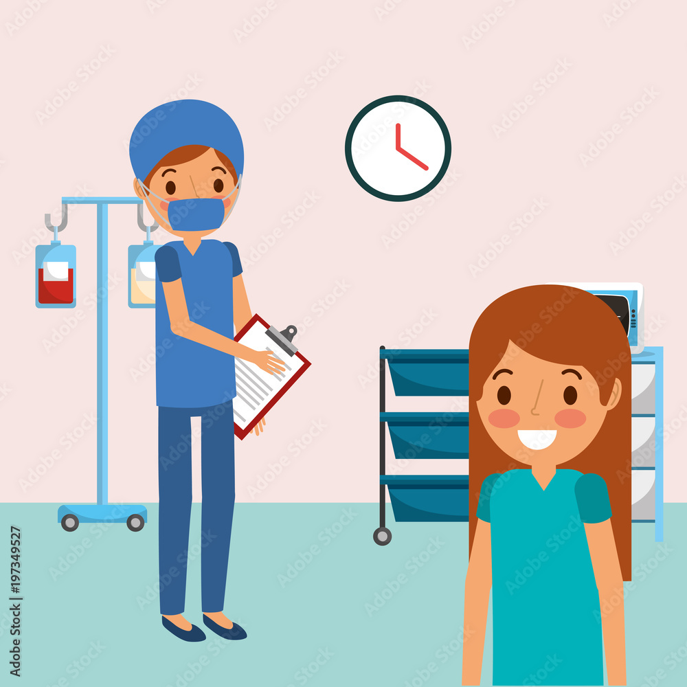 medical people professional in room consultation with iv stand clipboard vector illustration medical people professional in room consultation with iv stand clipboard vector illustration