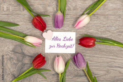 Alles Liebe zur Hochzeit!