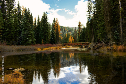Fototapeta Naklejka Na Ścianę i Meble -  Fall landscape scene in McCall, Idaho