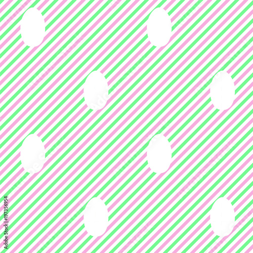 EASTER EGGS PINK AND GREEN STRIPED TEXTURE. SPRING SEAMLESS VECTOR PATTERN.