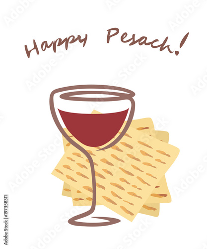 happy pesach vector greetings
