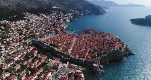 Aerial photography of Dubrovnik, panorama photo