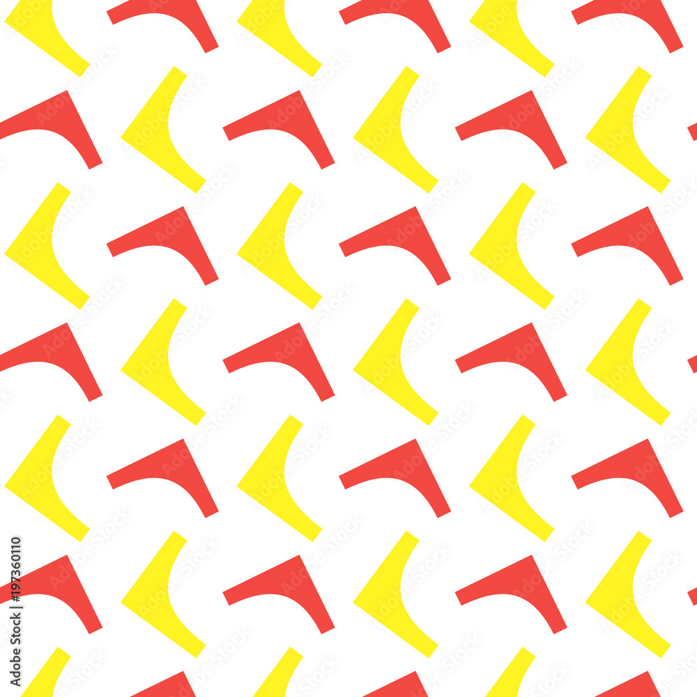 Geometrical figures seamless pattern. Abstract vector art
