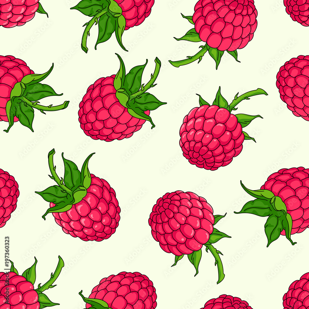 vector clipart seamless texture of raspberries vector clipart seamless texture of raspberries