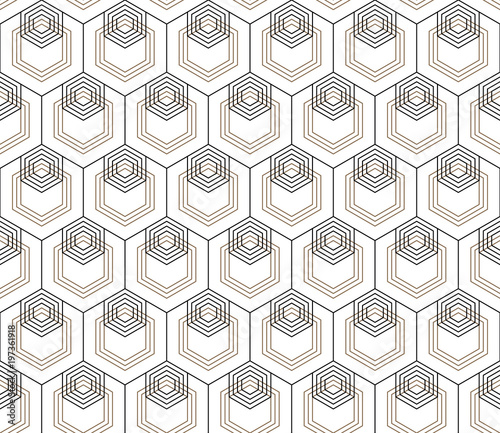 Vector seamless geometric pattern. Classic Chinese ancient fully editable ornament