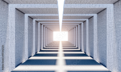 Fototapeta Naklejka Na Ścianę i Meble -  abstract concrete tunnel