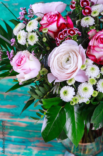 Bouquet of pink flowers