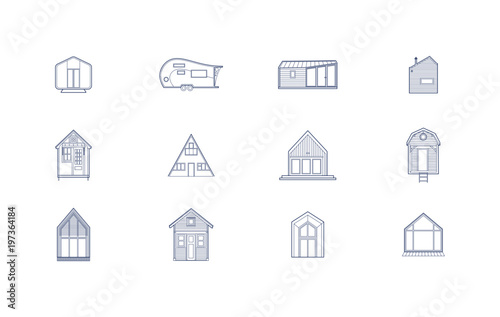 12 Tiny House Icons