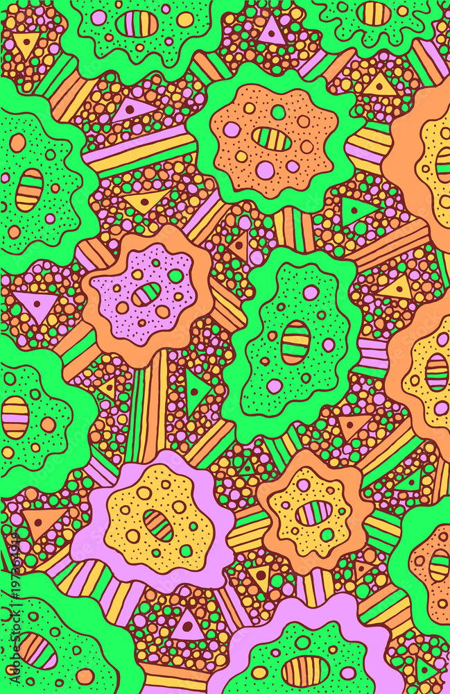 Background psychedelic surreal illustration with psychedelic acid doodles. Vector graphic art Background psychedelic surreal illustration with psychedelic acid doodles. Vector graphic art