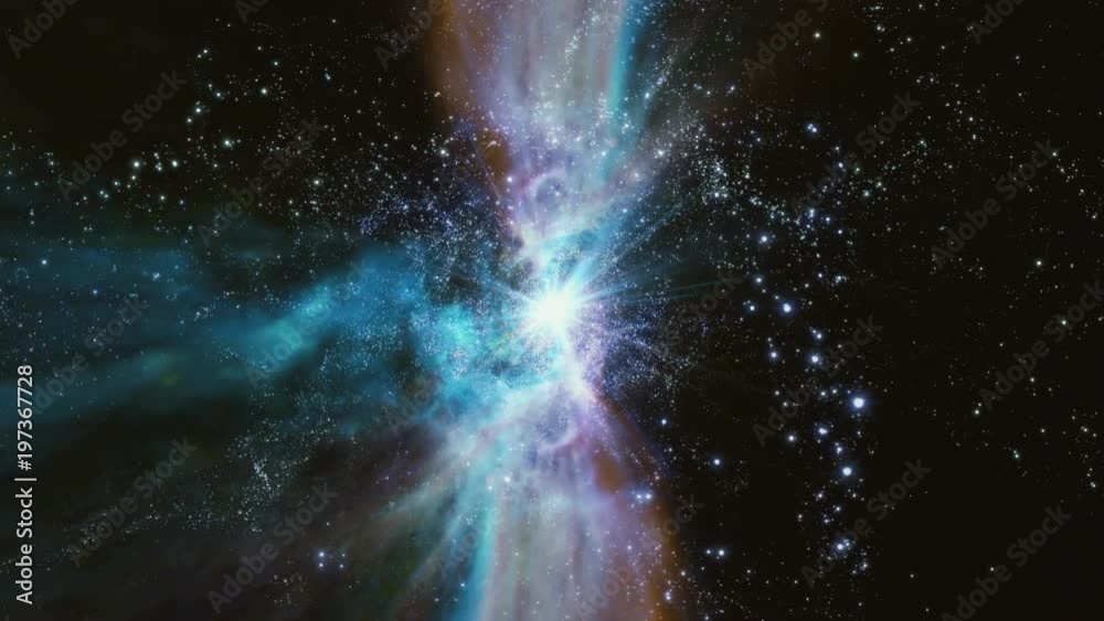 Space 2370: Traveling through a wormhole in space (Loop).