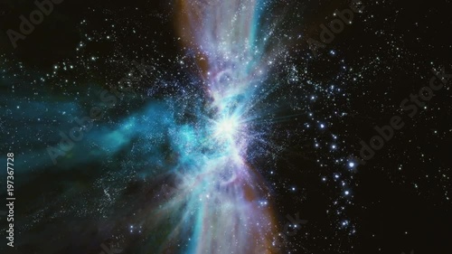 Space 2370: Traveling through a wormhole in space (Loop).