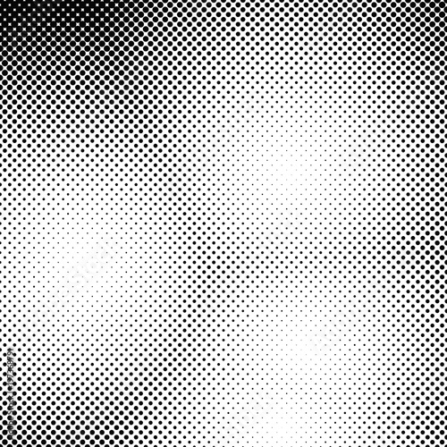 Abstract halftone dot pattern background - vector graphic design from circles