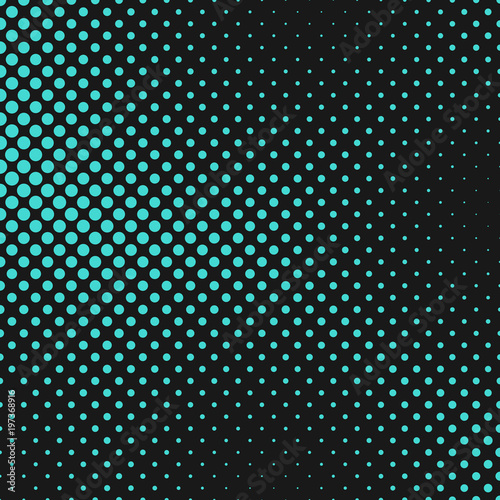 Retro abstract halftone dot pattern background - vector graphic design from circles