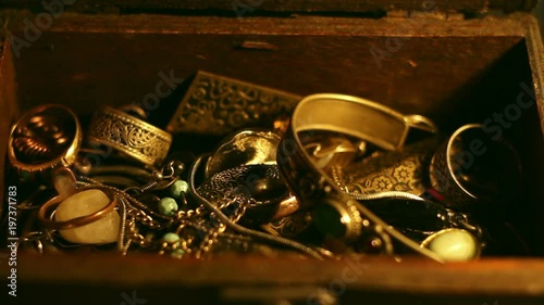 Looking inside a treasure chest. 