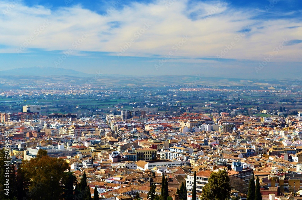 The city of Granada in Southern Spain.