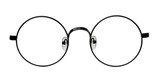 Front view of round eyeglasses