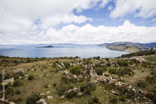 Isla del Sol on lake Titica...