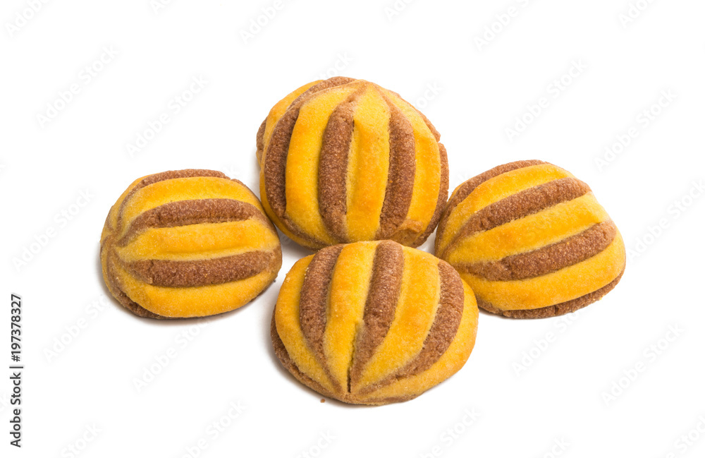 striped cookies isolated striped cookies isolated