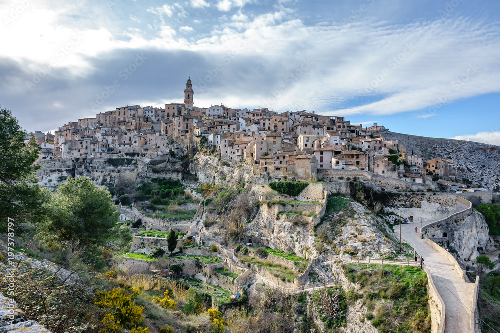 Classic View of the hillside town of Bocairent