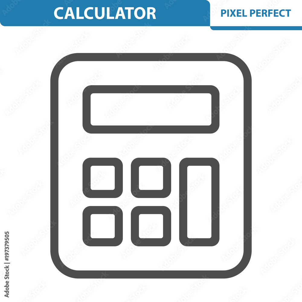 Calculator Icon. EPS 8 format. Calculator Icon. EPS 8 format.