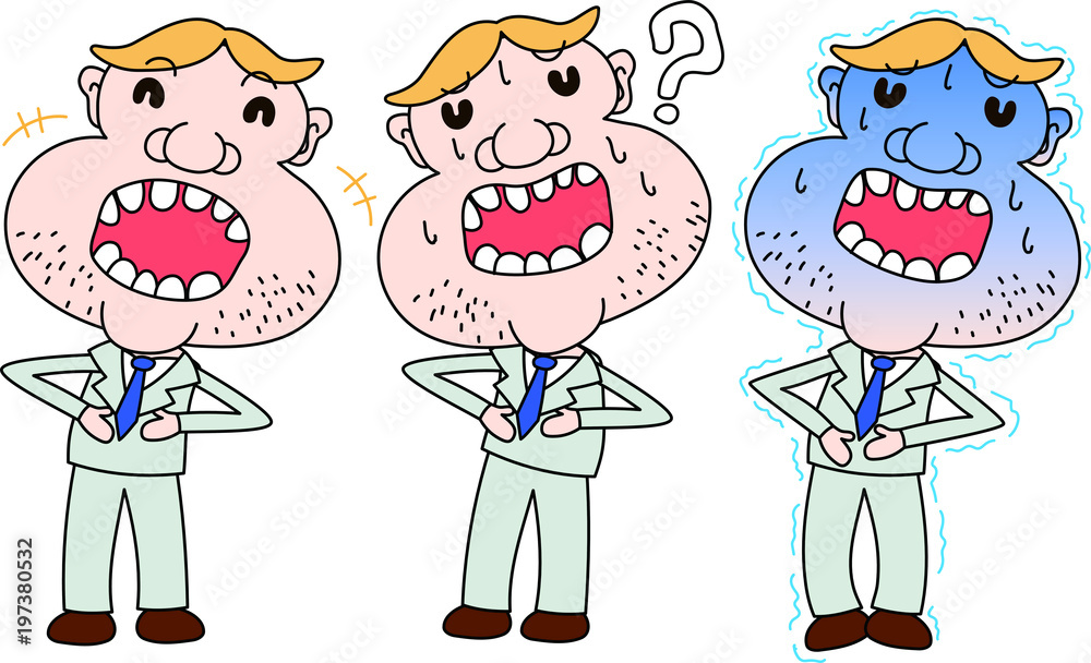 office worker whose stomach ache set